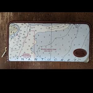 Nantucket Harbor Nautical Chart Wallet